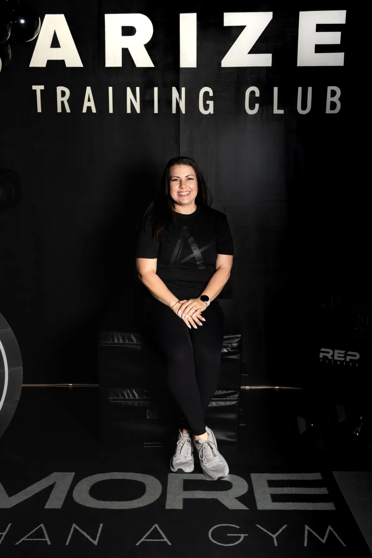 Stephanie coaching at Arize Training Club